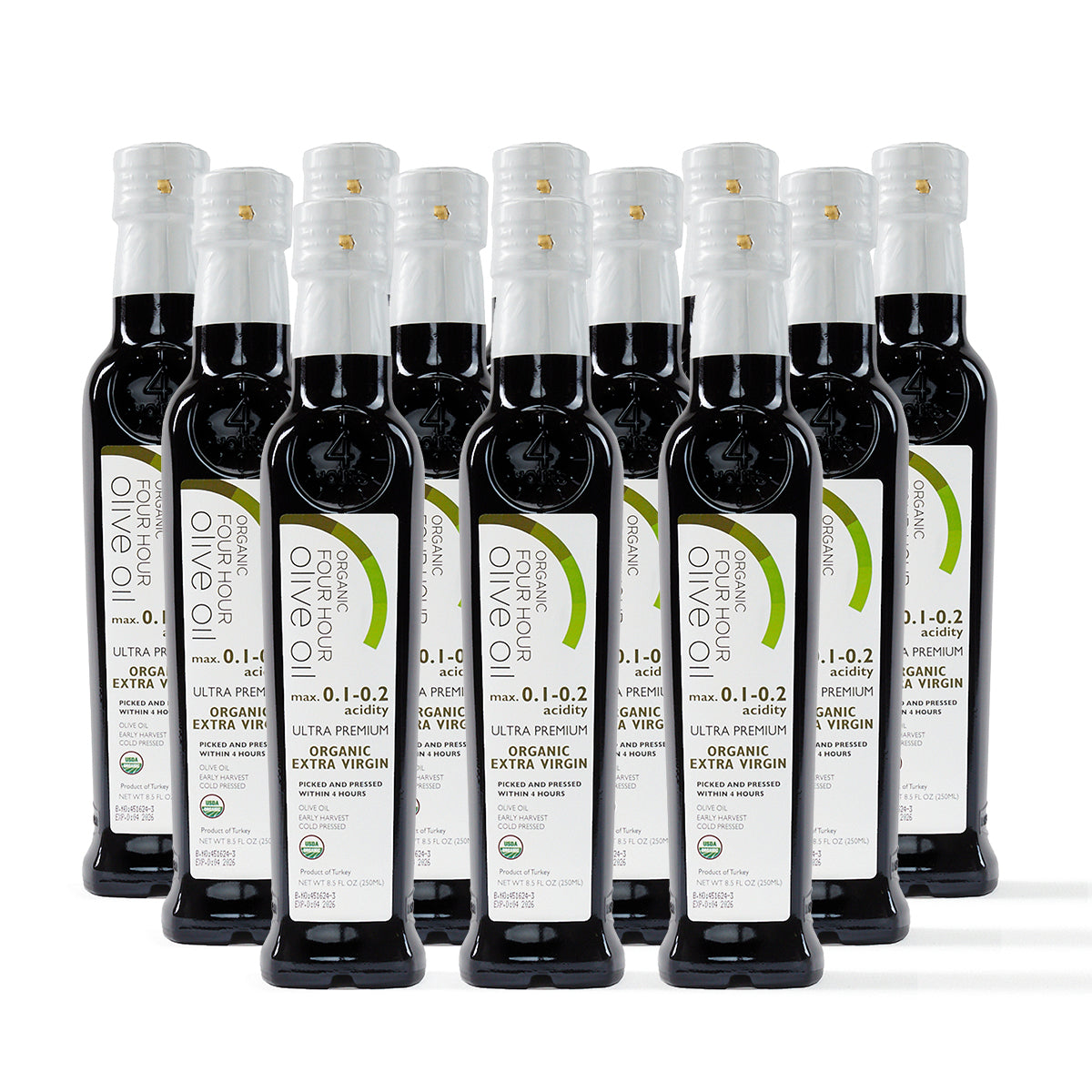 USDA organic EVOO with high polyphenols and low acidity in bulk